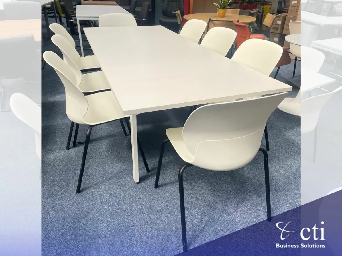 2.4M Meeting Table & 8 "Haworth" Chairs ~ 80% Off! - Image 2