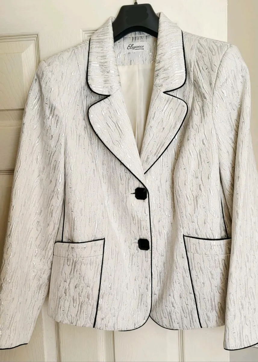 Womens Jacket white cream  uk22 eu50