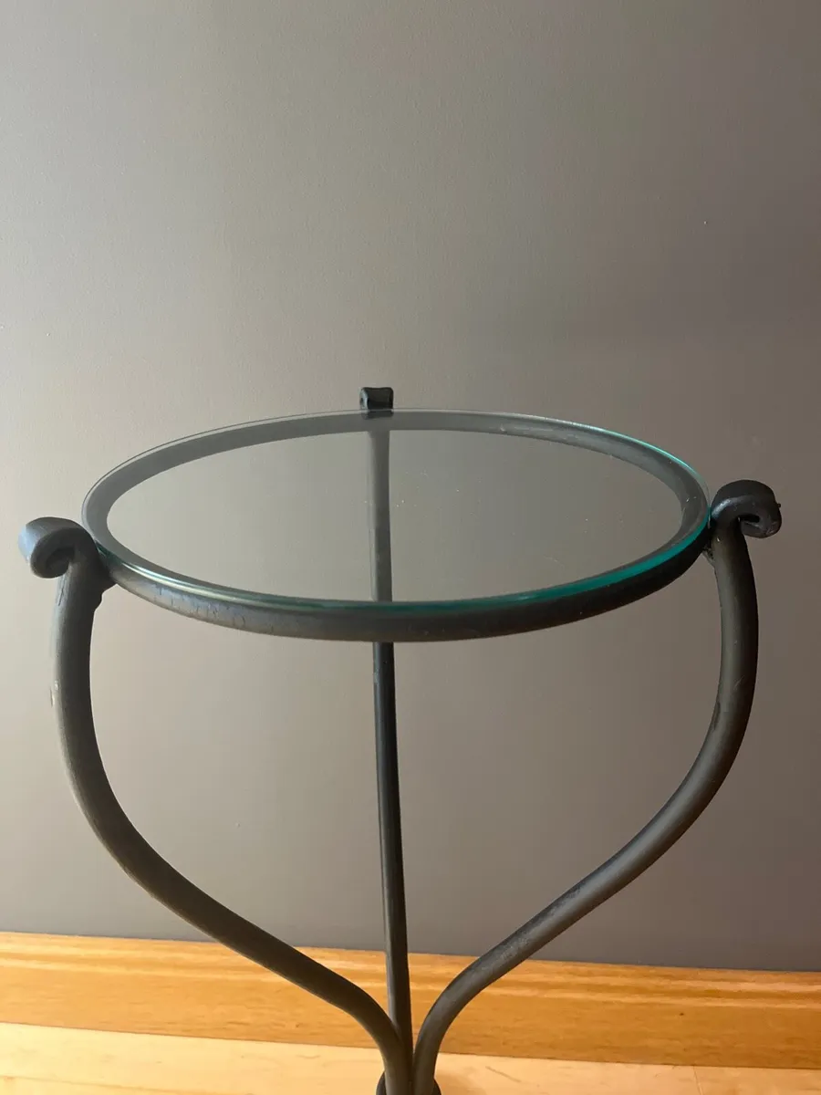 Wrath iron table glass top - Image 2