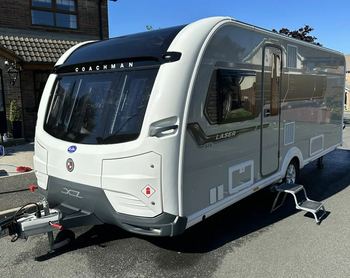 2021 Coachman Laser 575 Xcel + Motor Mover, Awning - Image 1