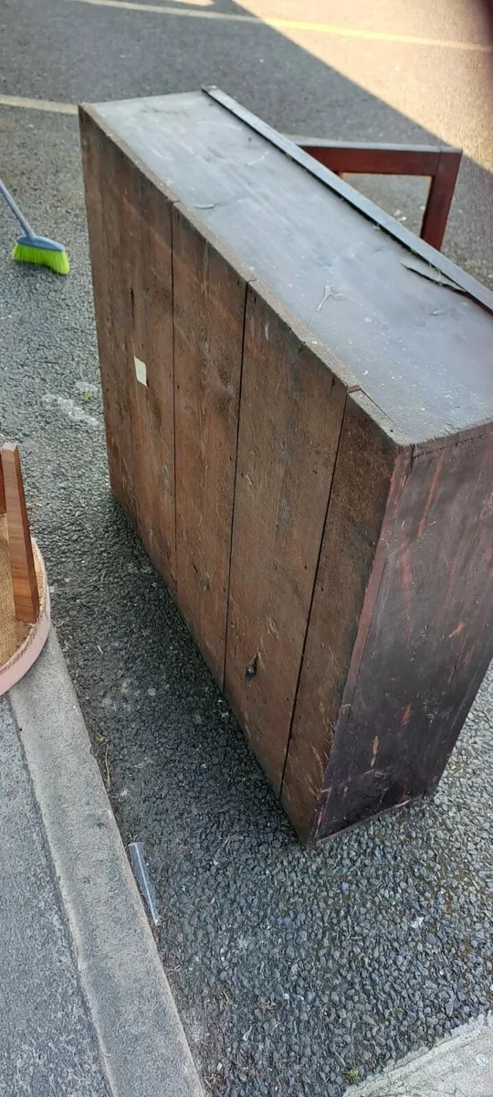 Vintage Antique Kitchen Dresser Cabinet - Image 4