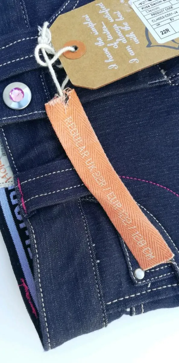 New Horseware young girls denim breeches & socks - Image 3