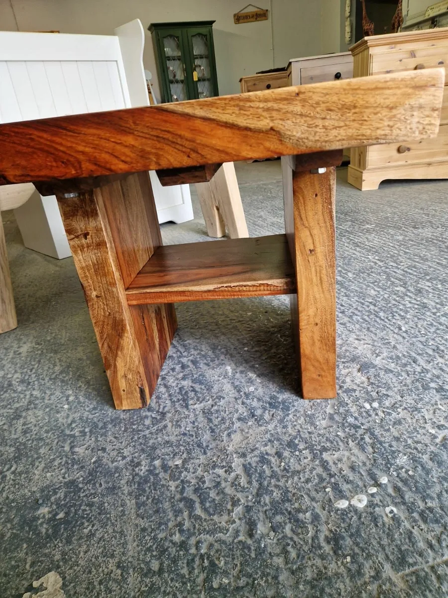 Vintage Indian rosewood coffee table - Image 3