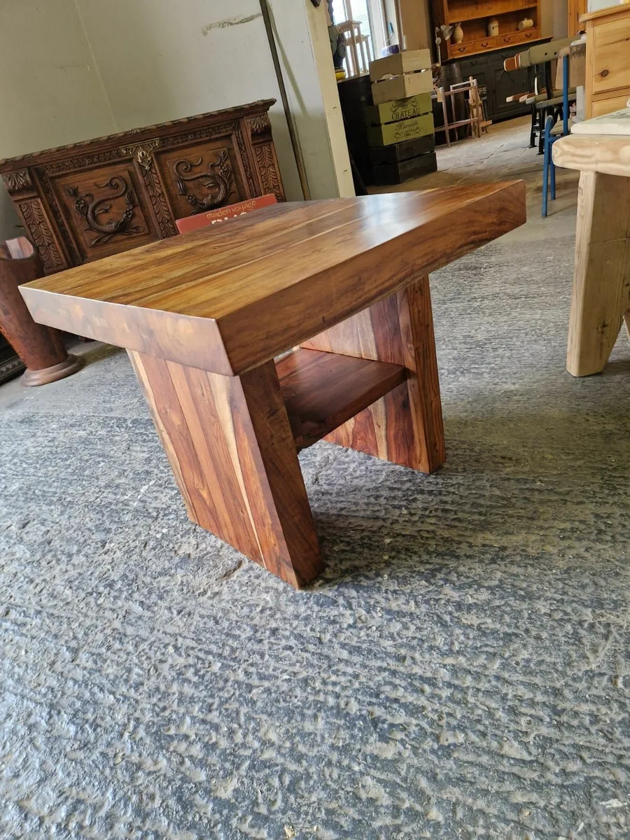 Vintage Indian rosewood coffee table - Image 1