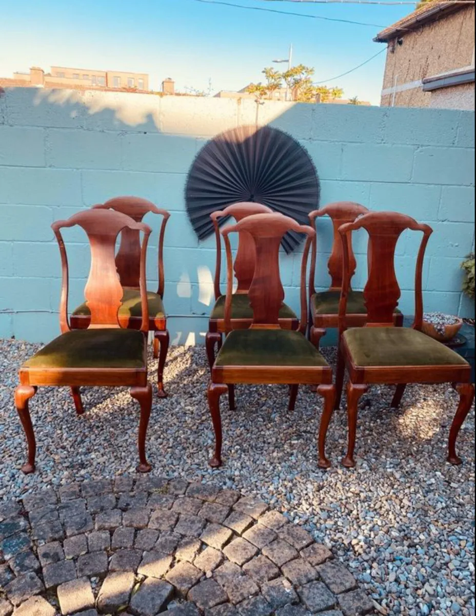 Vintage Dining Chairs x 6 - Image 1