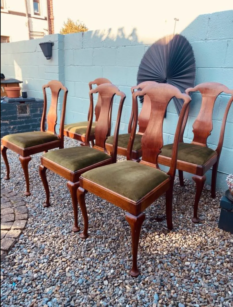 Vintage Dining Chairs x 6 - Image 3