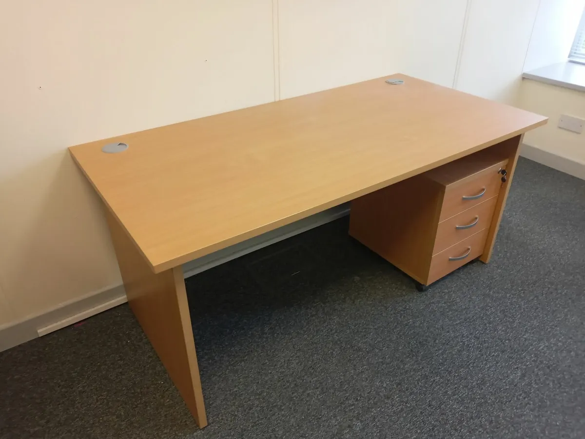 Delivery - 2 x Office Desks with Drawer Units - Image 3
