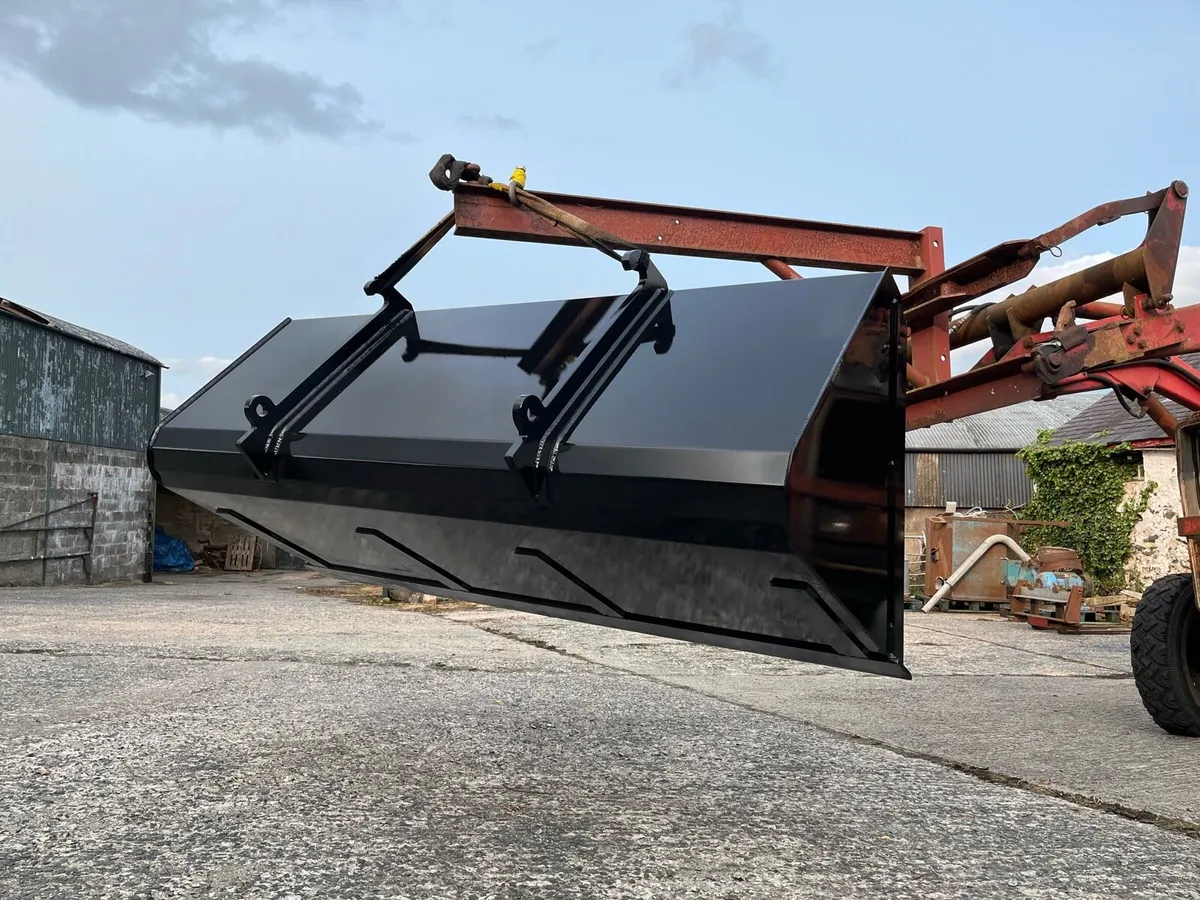 Telehandler Buckets 2400mm 7’10” Pin Cone JCB Qfit - Image 3