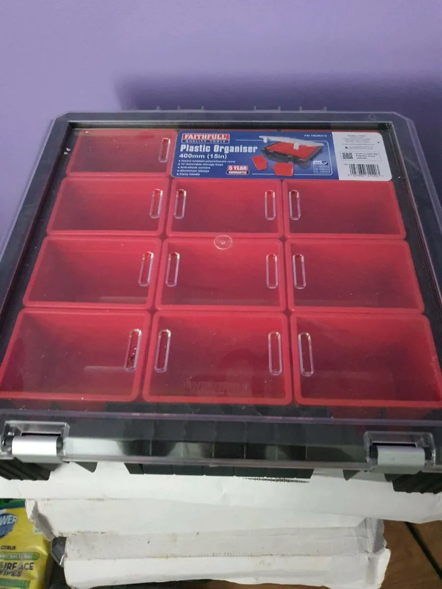 New unused plastic organiser - Image 1