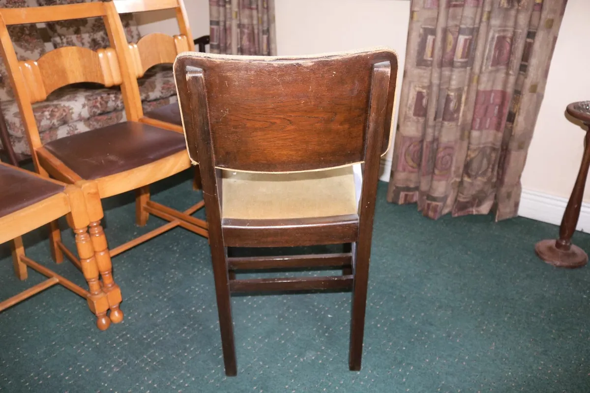 4 Simple Vintage Chairs - Image 3