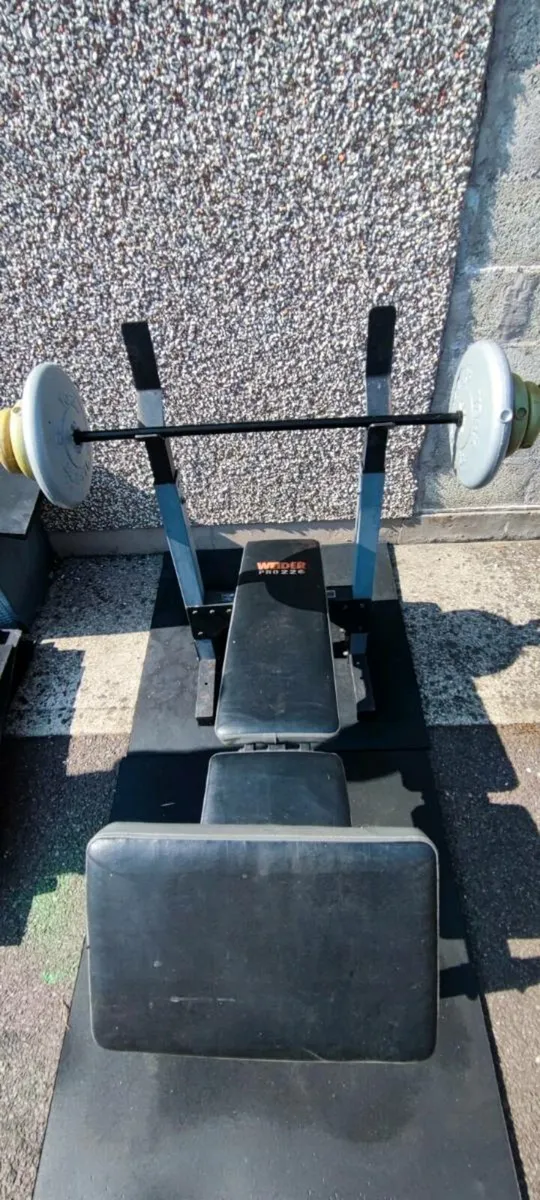 Weight bench and weights
