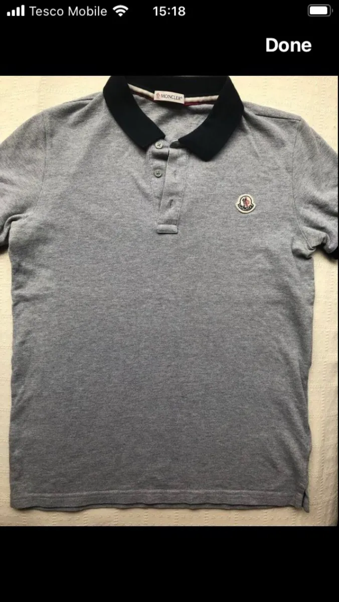 Boys Moncler Polo t-shirt - Image 1