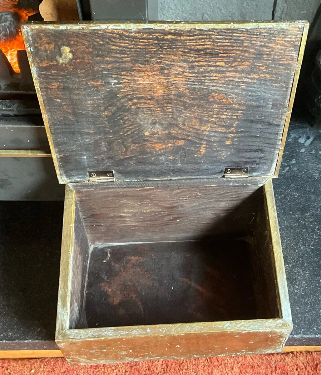 Antique Brass Slipper Bonzo Slipper Box 1920s Orig - Image 3