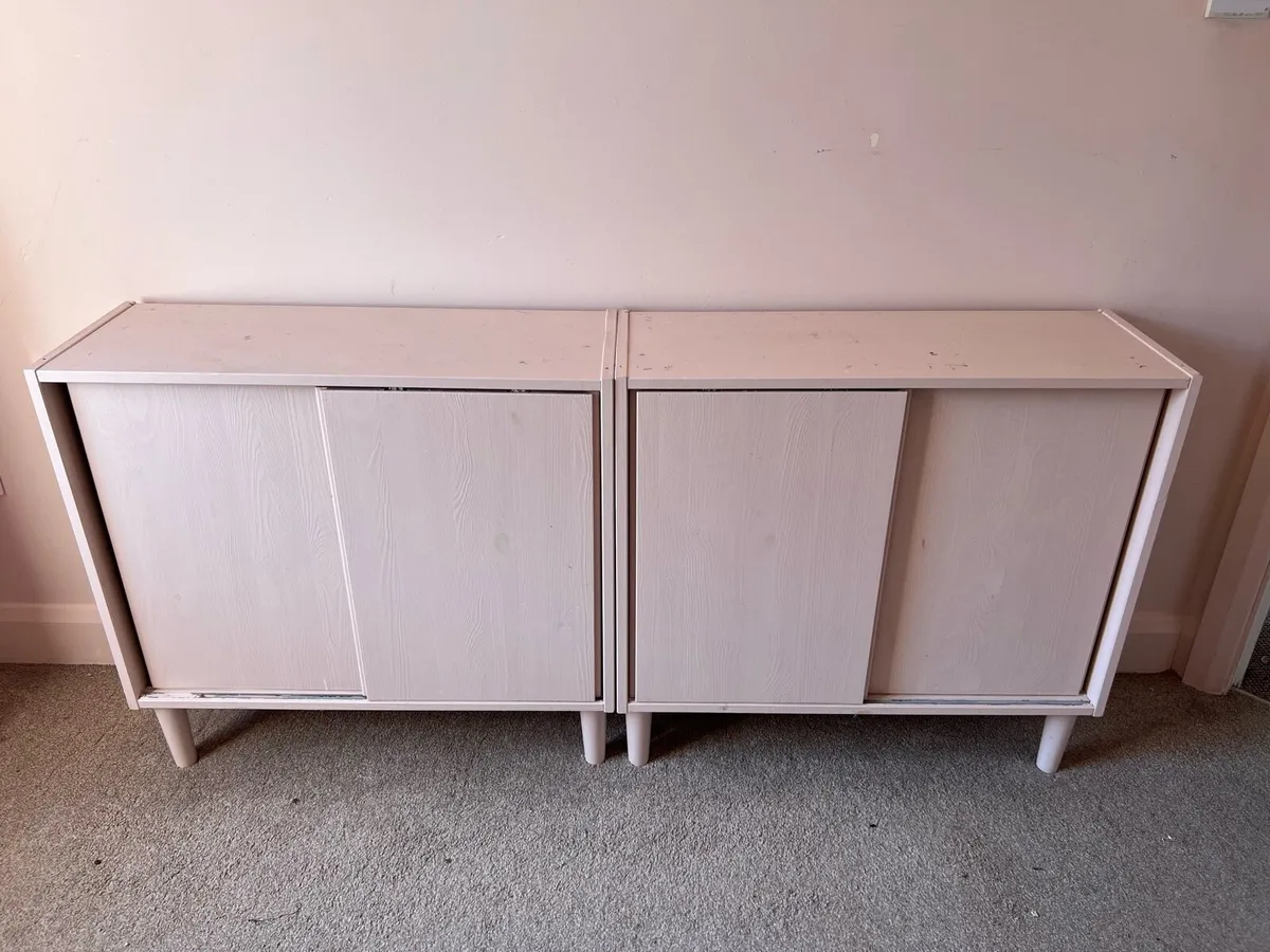 Painted Pink IKEA Cabinets - Image 2
