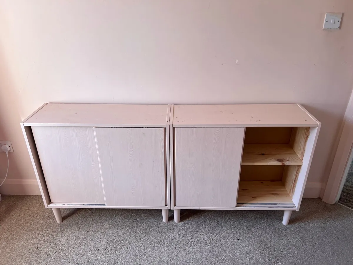 Painted Pink IKEA Cabinets - Image 3
