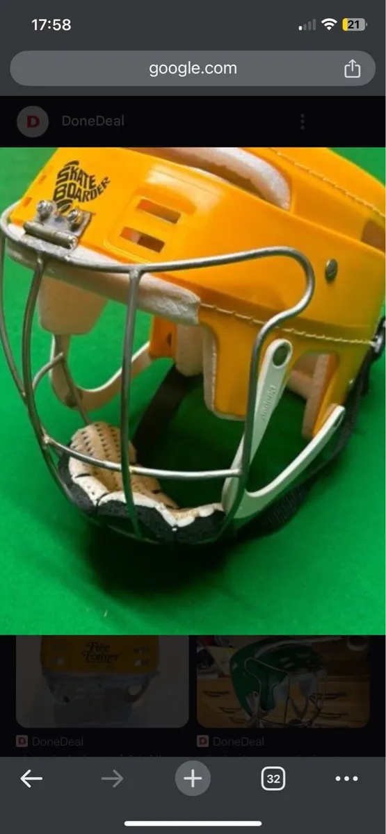 *WANTED* yellow cooper hurling helmet - Image 1
