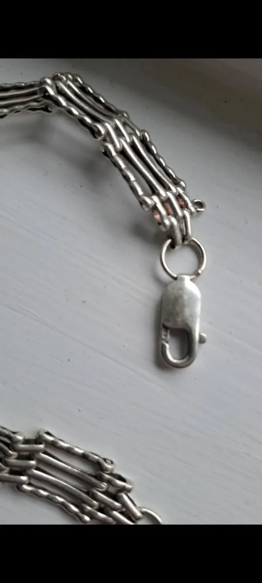 LADIES SILVER GATE BRACELET - Image 2