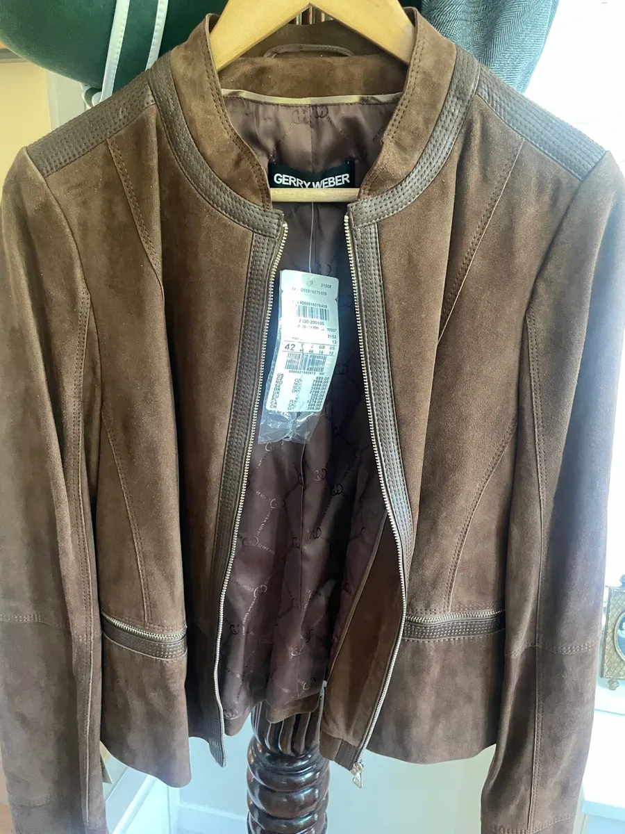 Size 16 leather Gerry Webber jacket - Image 1