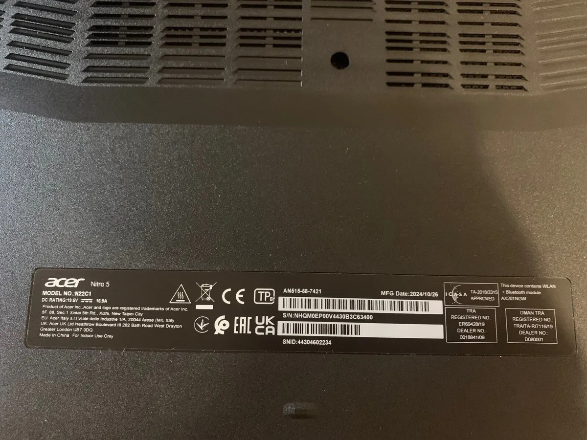 Acer Nitro 5 Gaming Laptop | AN515-58 | Black Ref - Image 4