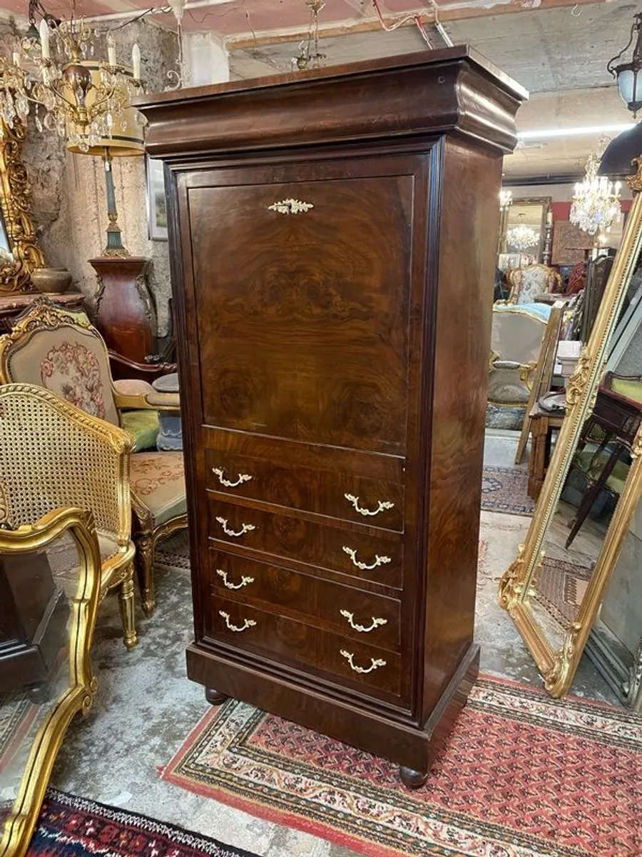 Beautiful Mahogany Veneered Empire Style Secretary / Desk. - Image 1