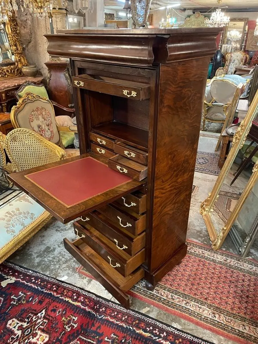 Beautiful Mahogany Veneered Empire Style Secretary / Desk. - Image 2