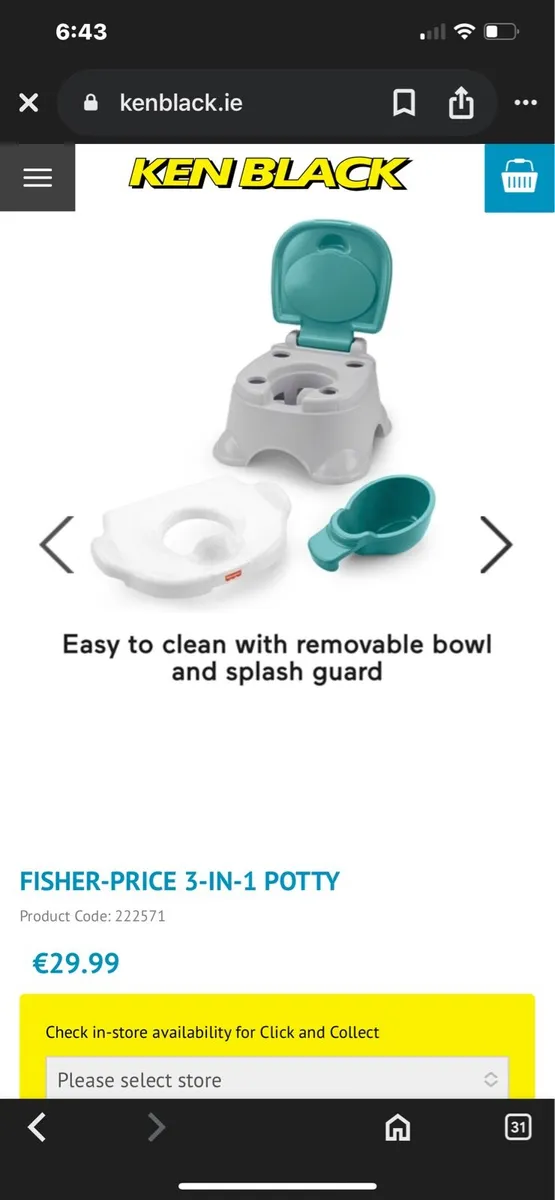 3in1 Potty & 2 Toilet Training Seats - Image 3