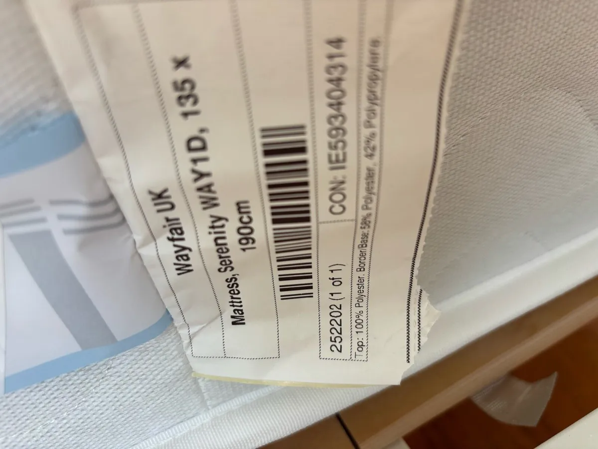 Brand new double mattress 4ft6 - Image 4