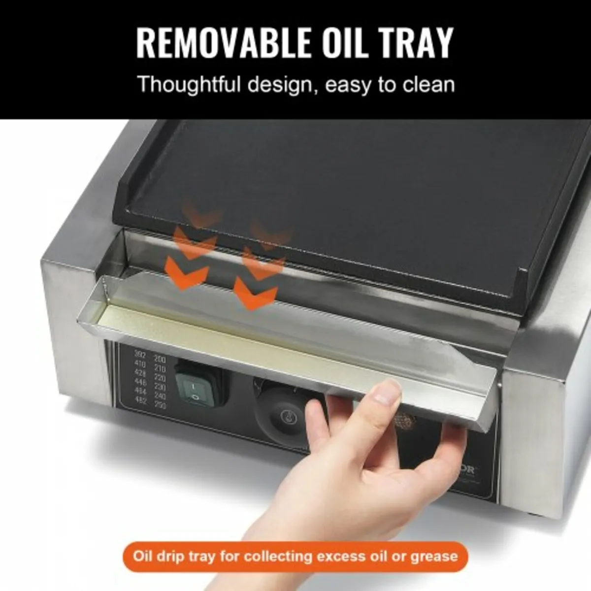 Commercial Panini Press Grill Electric Sandwich Ma - Image 3