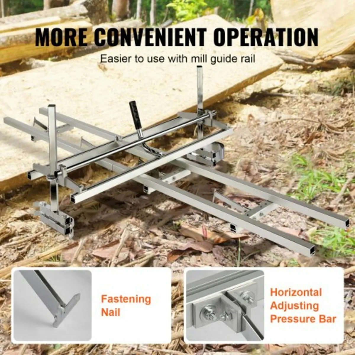 Chainsaw Mill and Rail Mill Guide System, Portable - Image 4