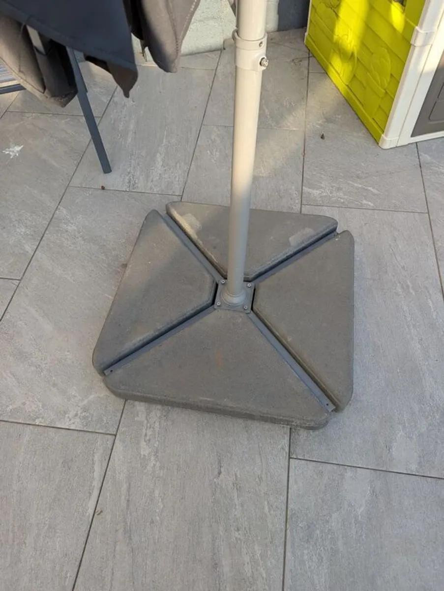 IKEA HISSO Parasol, hanging, anthracite plus base - Image 4