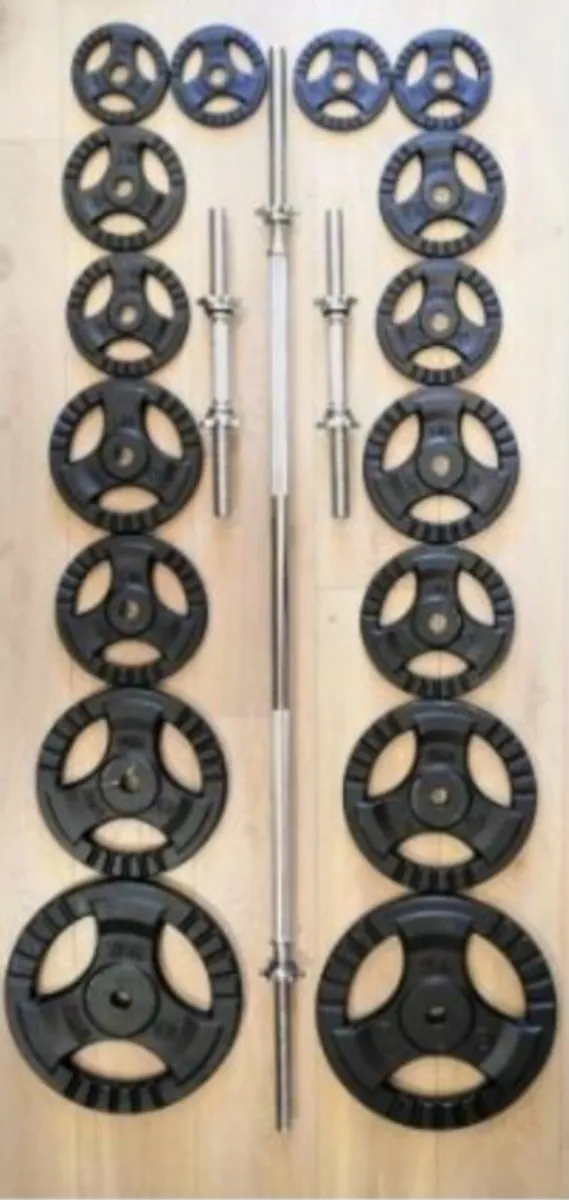 weights, rack and bench - Image 1