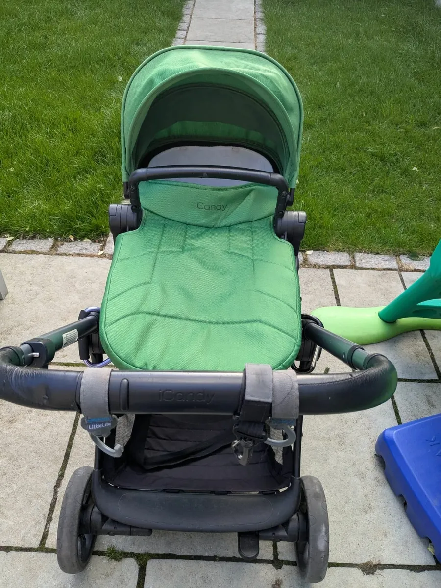iCandy Lime moonrock Pushchair and carrycot bundle - Image 2