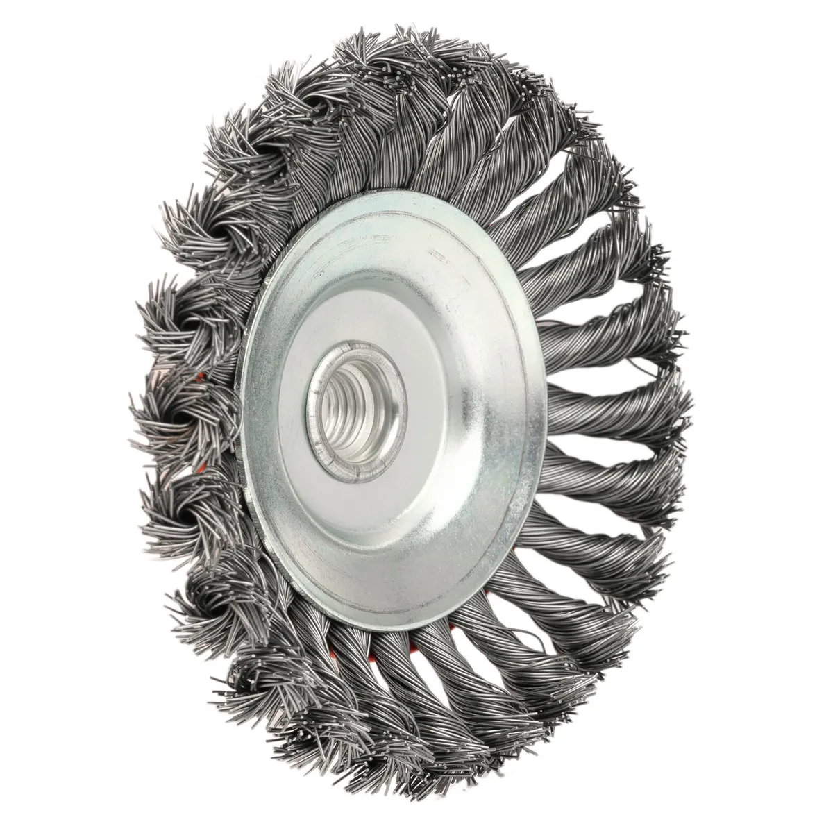 Wire brush for grinder 125mm twisted wire side - Image 3