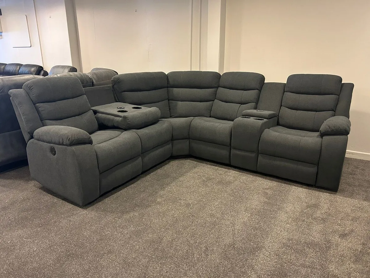 Brand new electric corner sofa couch suite chair - Image 1