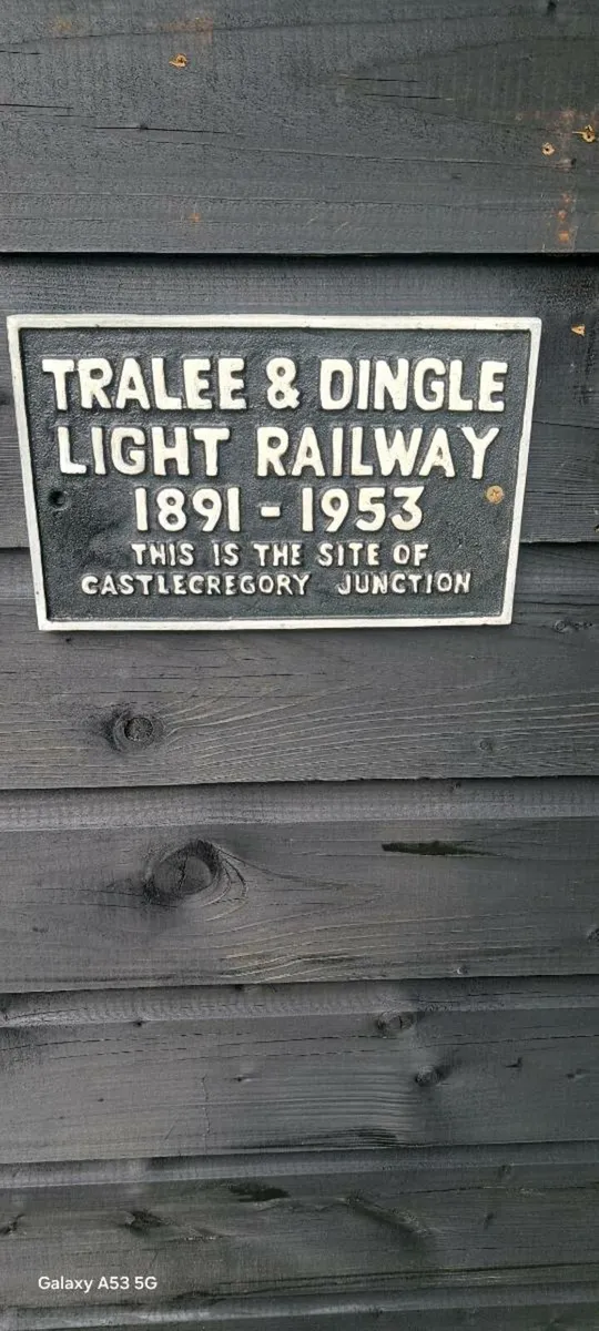 Tralee dingle cast iron railway sign