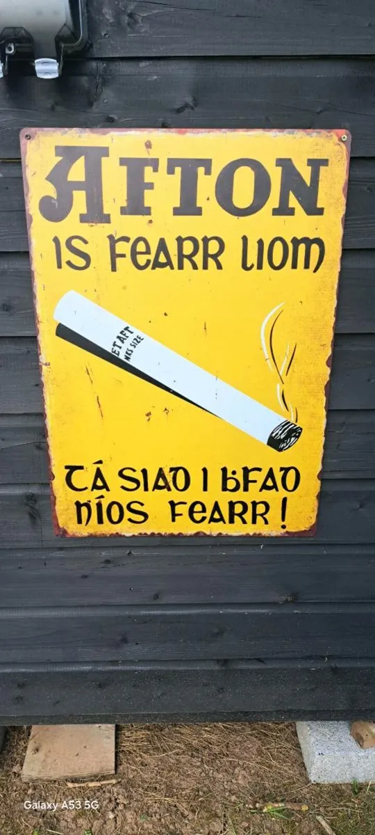 Large  Afton metal sign - Image 1