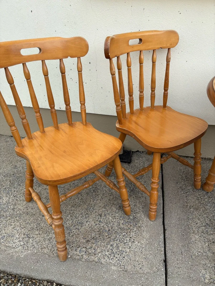 Pine Dining Table Chairs Free to Collect Ennis - Image 3