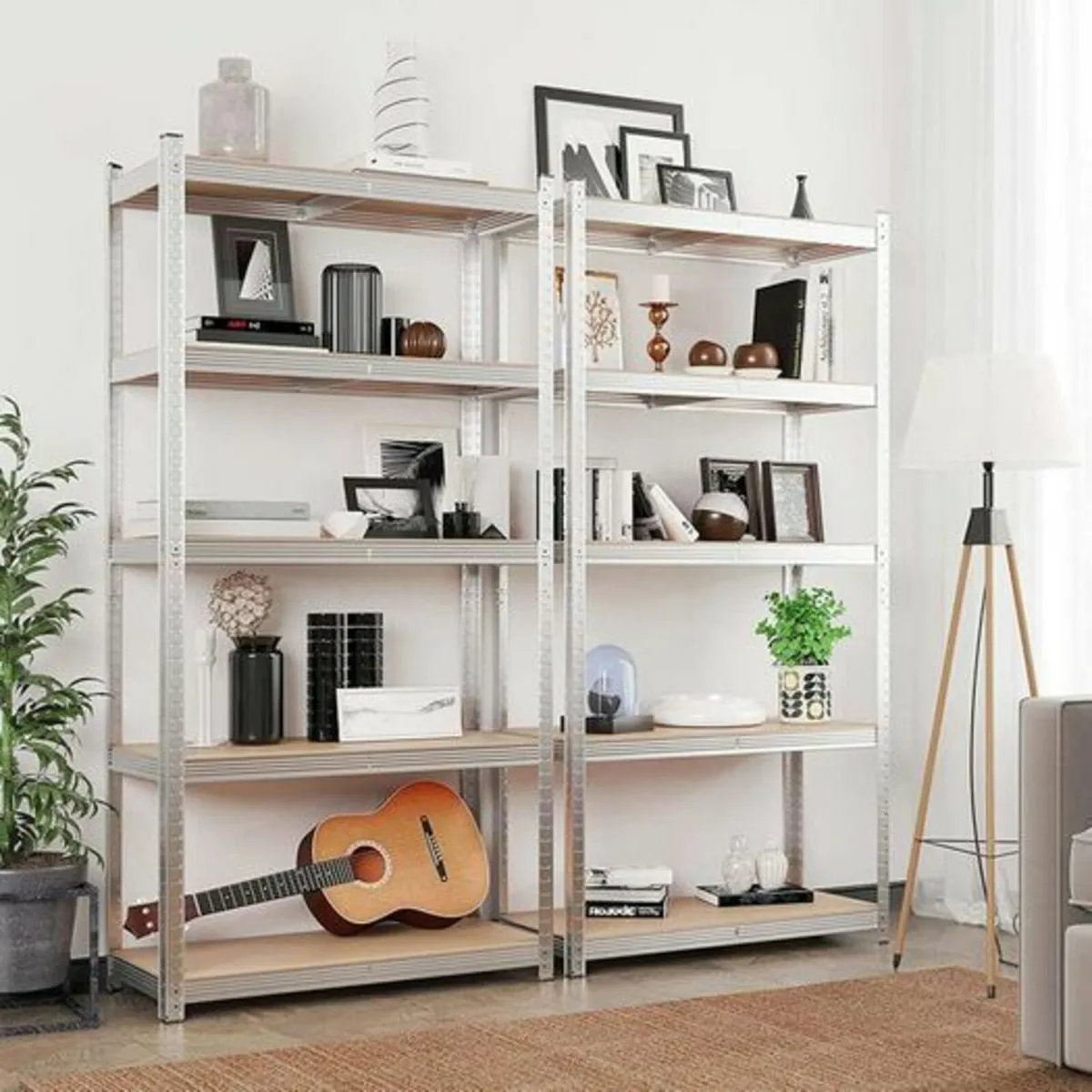 HEAVY DUTY Storage racks Set of 2 Silver storage r - Image 2
