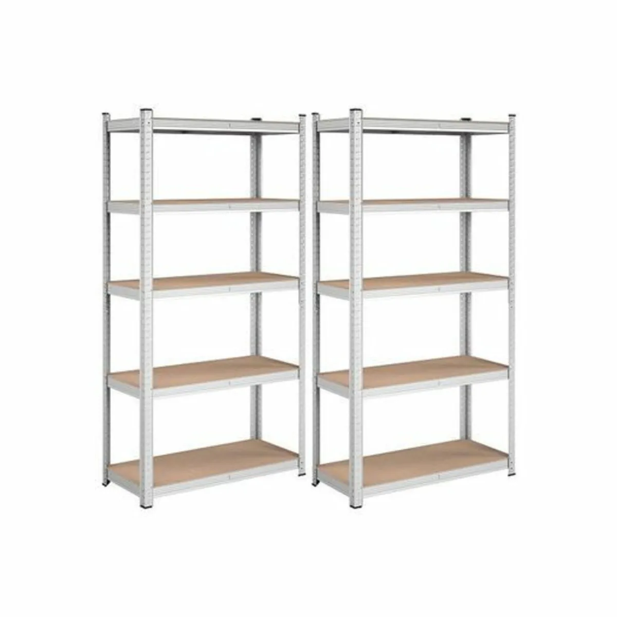 HEAVY DUTY Storage racks Set of 2 Silver storage r - Image 3