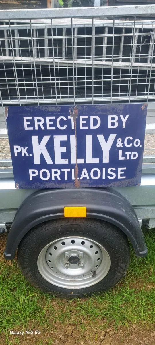 Large  Kelly portloish metal sign