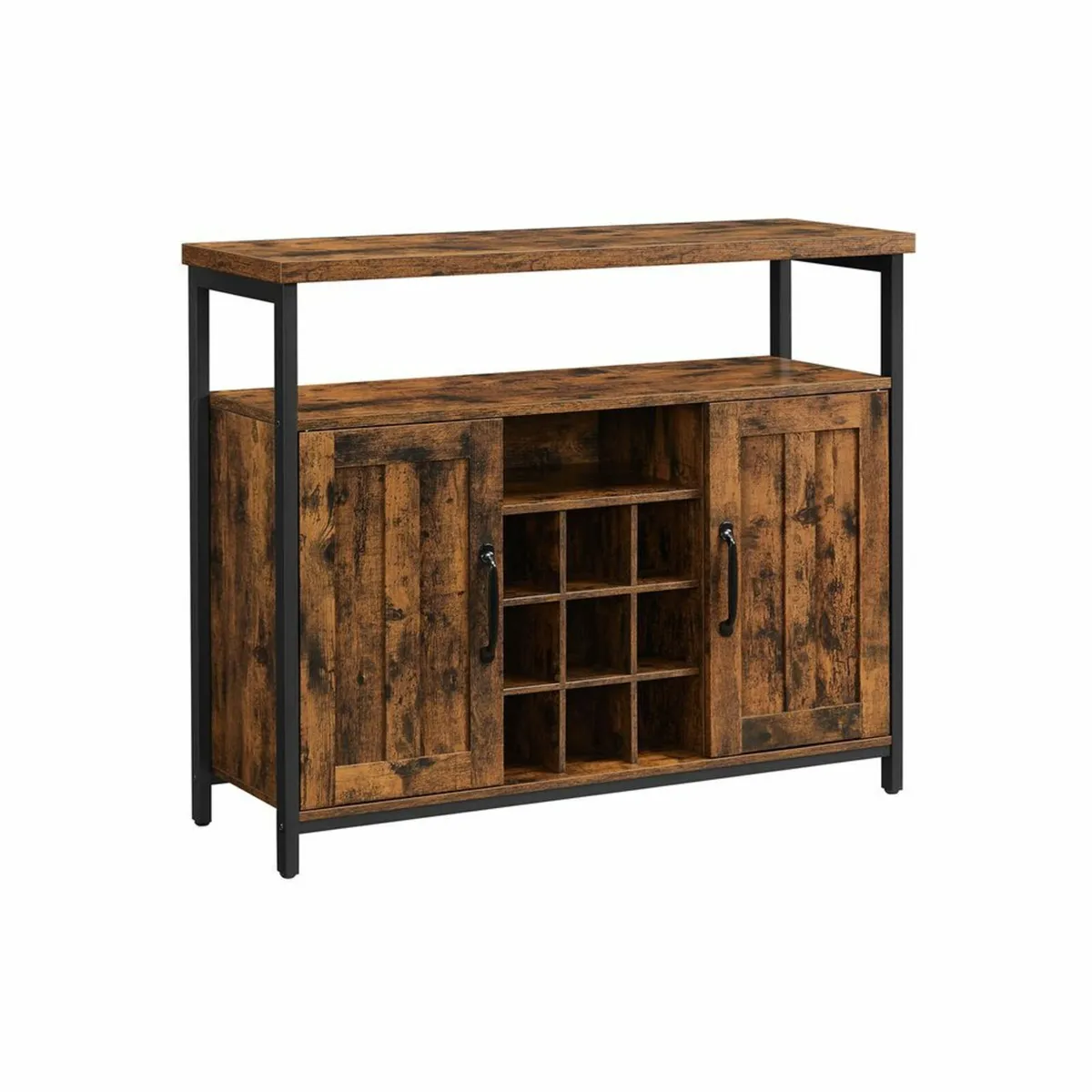 Sideboard with bottle storage vintage brown cabine - Image 2