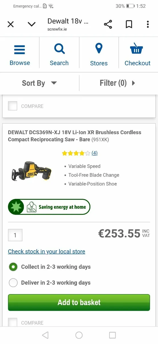 Brand new 18v dewalt reciprocating saw kit - Image 2