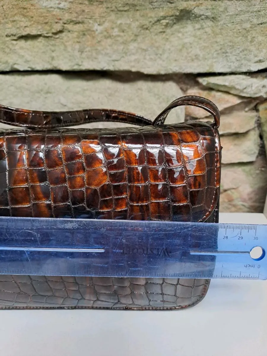 Bronze marble croc bag - Image 4