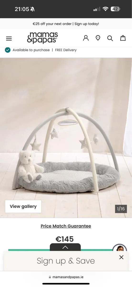 Mamas and papas baby floor mat