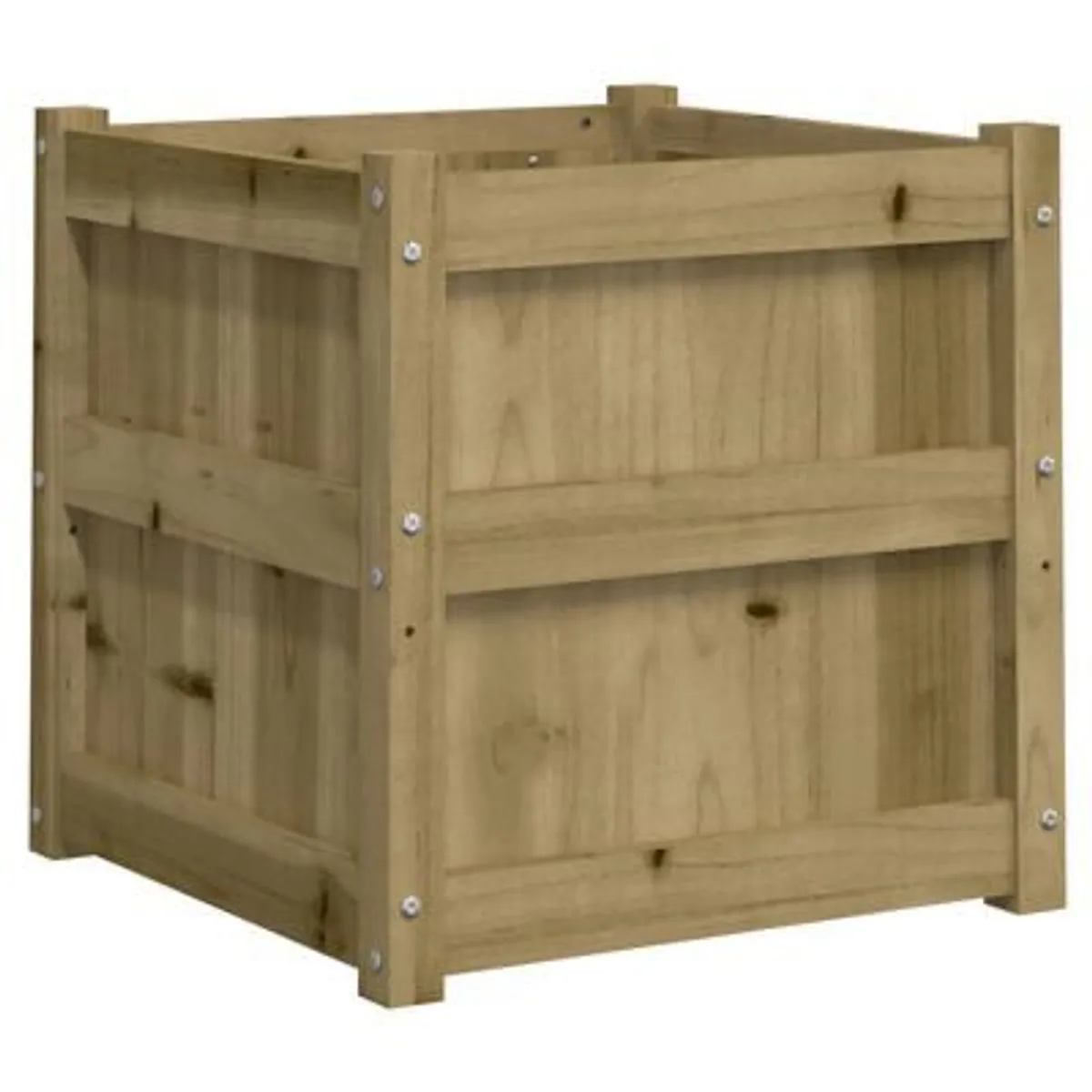 Wooden Planter x3 | 50x50x50cm - Image 1