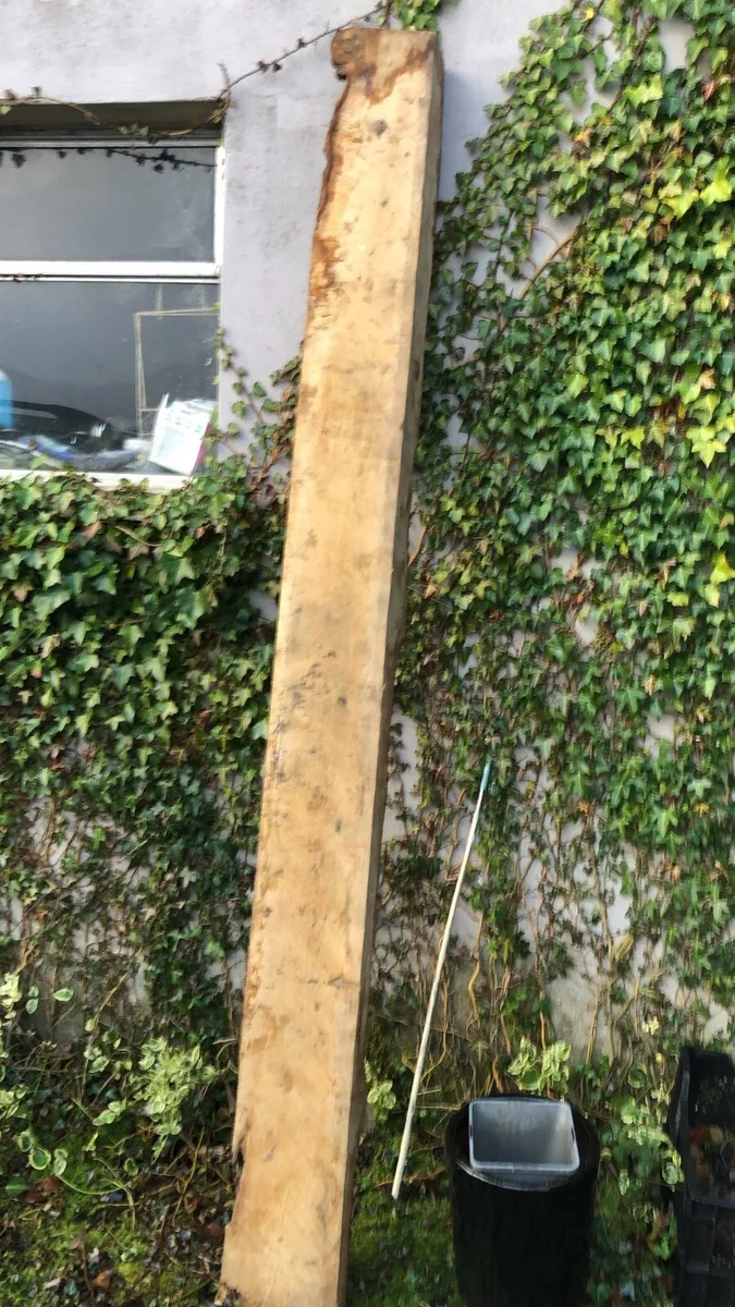 Oak mantelpiece shelving - Image 3