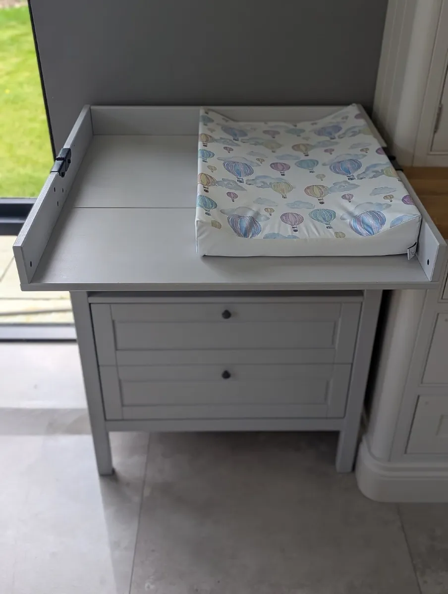 IKEA Sundvik Changing Table Grey with Changing Mat - Image 1