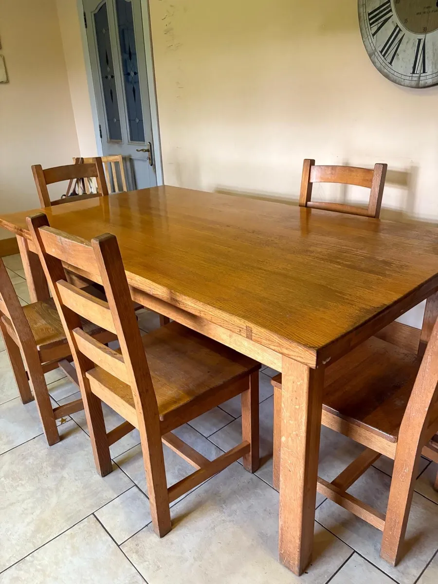 Oak Kitchen Table - Image 2