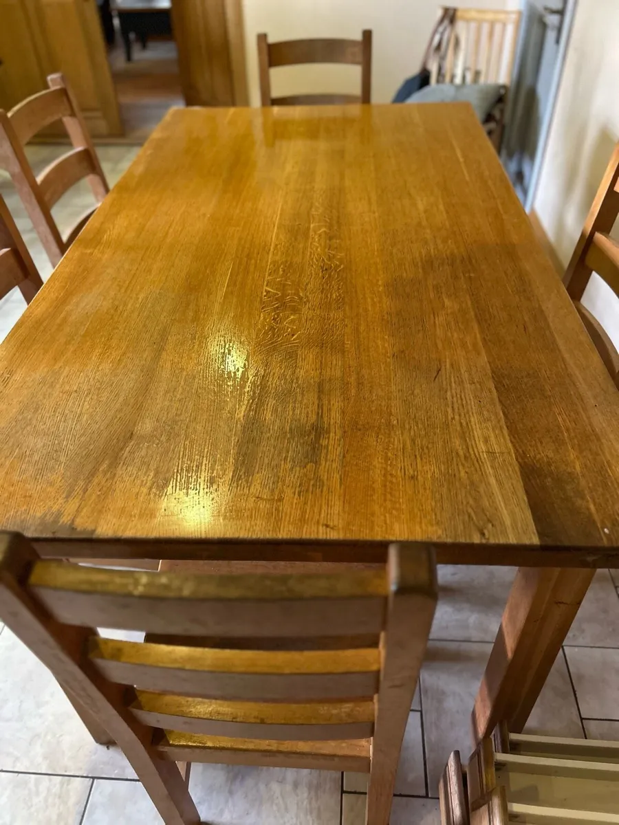 Oak Kitchen Table - Image 3