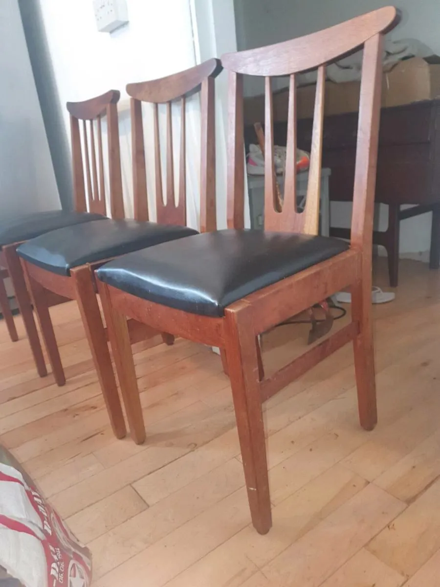 Gplan brasilla dining chairs x3 - Image 2